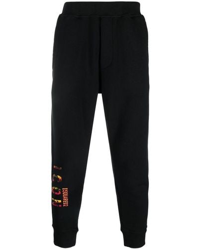 DSquared² Pantalones de chándal con logo Icon - Negro