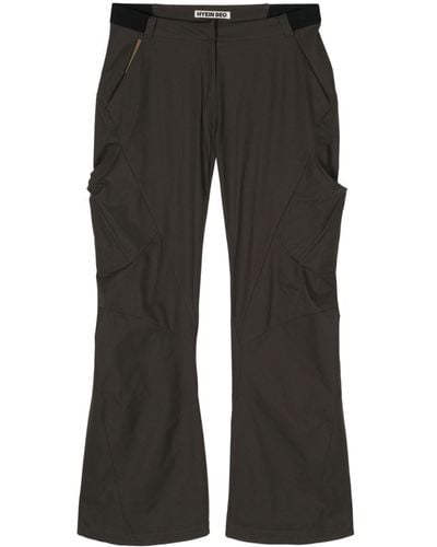 Hyein Seo Belted Bootcut Trousers - Black