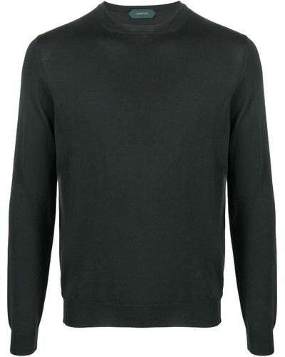 Zanone Textured Sweater - ブラック