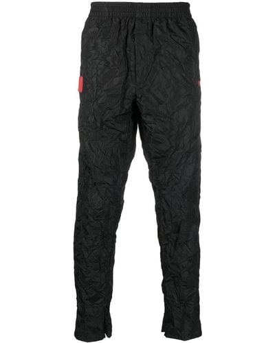 424 Crease-effect Trousers - Black