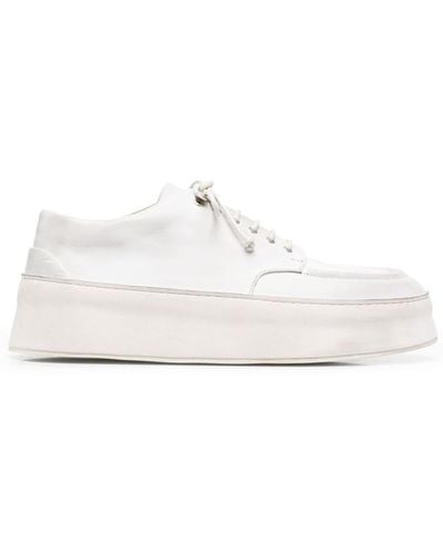 Marsèll Lace-up Platform Derby Shoes - White