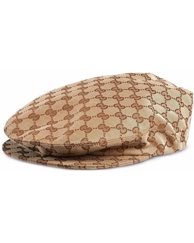 Gucci Original GG Canvas Flat Cap - Bruin