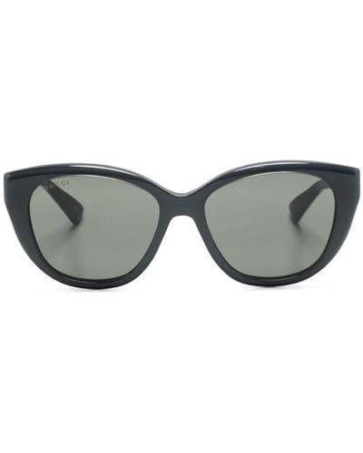 Gucci Sonnenbrille mit Cat-Eye-Gestell - Grau