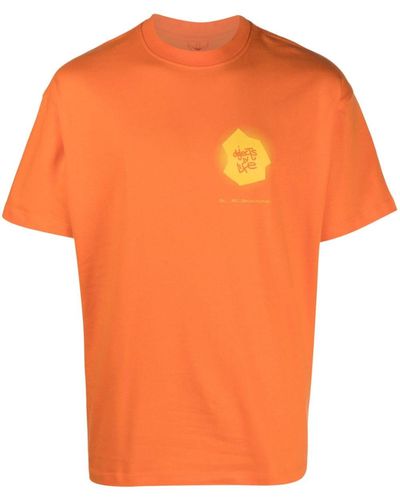 Objects IV Life T-shirt Met Print - Oranje