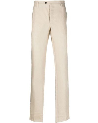 Billionaire Linen Tailored Trousers - Natural