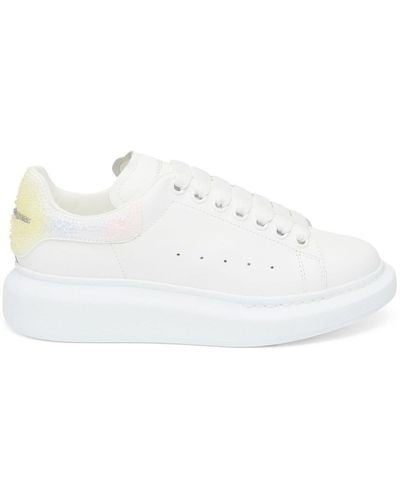 Alexander McQueen Oversize Sneakers With Multicoloured Spoilers - White