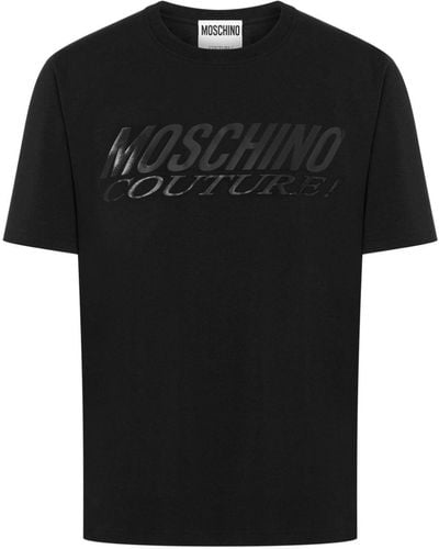Moschino T-Shirt mit Logo-Print - Schwarz