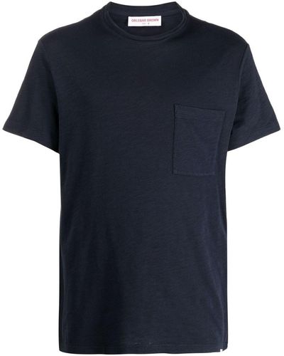Orlebar Brown T-shirt Classic à poche poitrine - Bleu