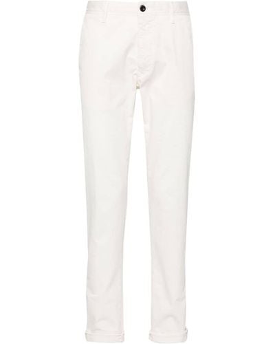 Incotex Low-rise Straight-leg Trousers - White