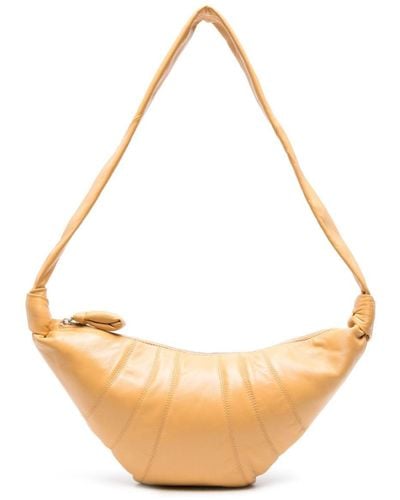 Lemaire Medium Croissant Leather Shoulder Bag - Natural