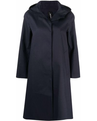 Mackintosh Watten Hooded Coat - Blue