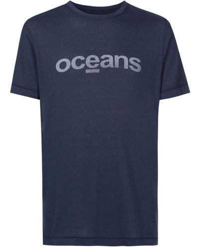 Osklen T-shirt Pet Oceans à imprimé graphique - Bleu