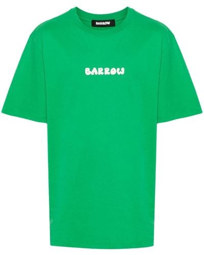 Barrow T-shirt en coton à logo imprimé - Vert