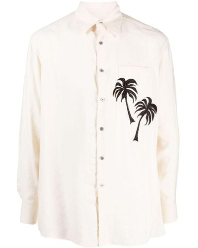 Emporio Armani Camisa con parche de palmera - Neutro