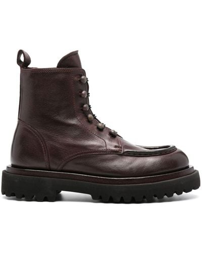 Officine Creative Wisal Dd 103 Lace-up Leather Boots - Brown