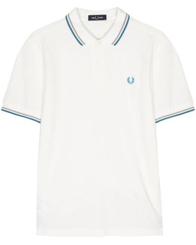 Fred Perry M3600 Twin Tipped Polo Shirt - White