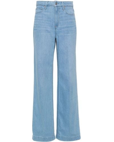 PAIGE Harper Jeans mit weitem Bein - Blau