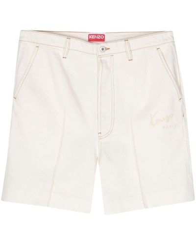 KENZO Creations Relaxed Straight Short - White