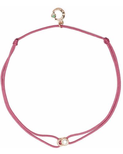 COURBET 18kt Recycled Rose Gold Laboratory-grown Diamond Let's Commit Bracelet - Pink