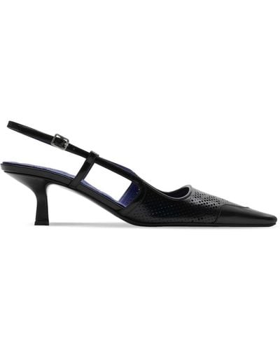 Burberry Chisel 50 Perforated Pumps - Black