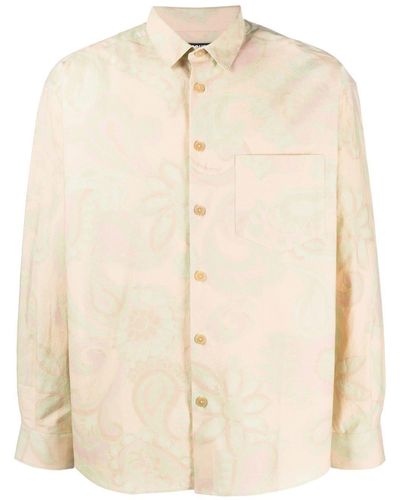 Jacquemus Overhemd Met Paisley-print - Naturel