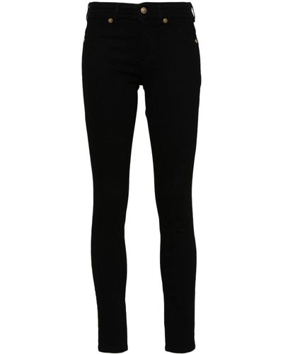 Versace Skinny-Jeans mit Logo - Schwarz