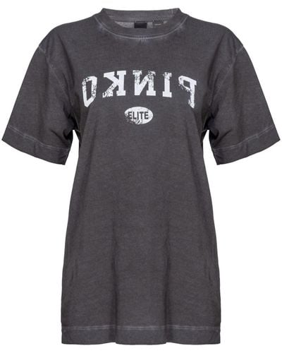 Pinko Tiramisu Cotton T-shirt - Black