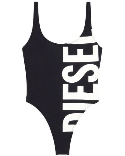 DIESEL Bfsw-kylia Logo-print Swimsuit - Black
