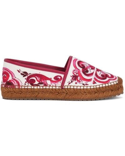 Dolce & Gabbana Flat Shoes - Red