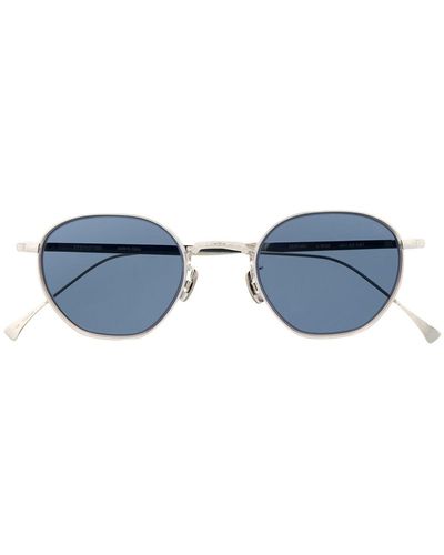 Eyevan 7285 Sonnenbrille mit rundem Gestell - Mettallic