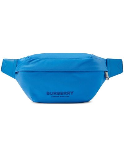 Burberry Sonny Bom Leather Belt Bag - Blue