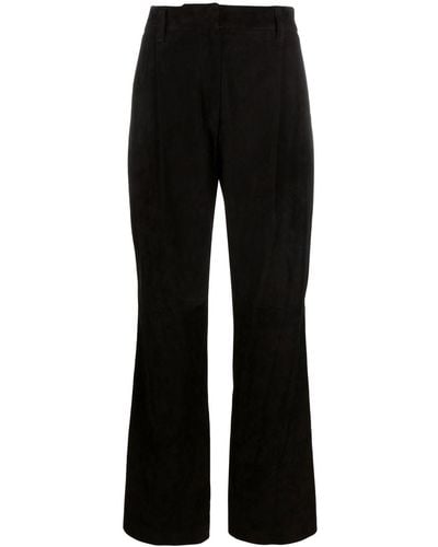 Brunello Cucinelli Pantalones de vestir de talle alto - Negro
