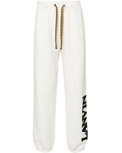 Lanvin X Future pantalon de jogging à logo brodé - Blanc