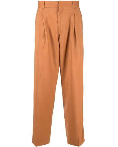 Costumein Cropped Tailored Trousers - Orange