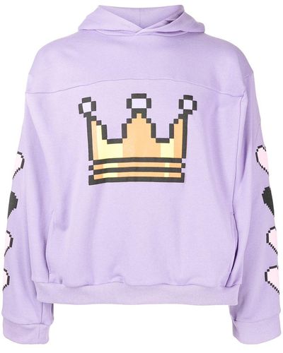 Natasha Zinko Hoodie Pixel Crown Box - Violet