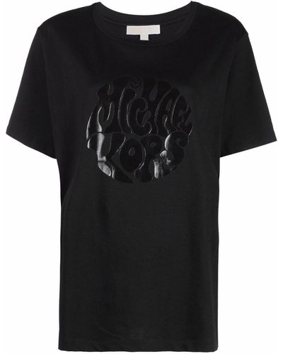MICHAEL Michael Kors エンボスロゴ Tシャツ - ブラック
