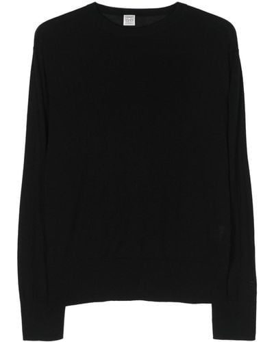 Totême Pullover mit rundem Ausschnitt - Schwarz