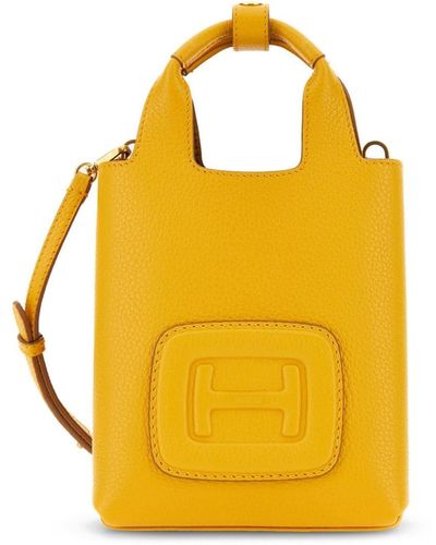 Hogan Bolso shopper H-Bag mini - Amarillo