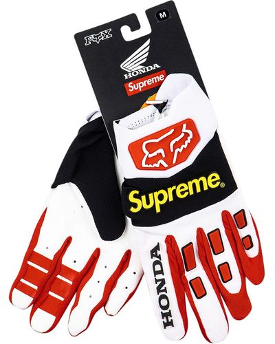 Supreme X Honda Fox Racing Gloves - Red