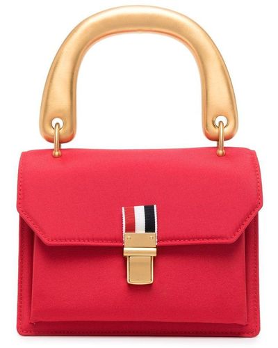 Thom Browne Metal-handle Mini Bag - Red