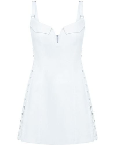 Dion Lee Hook & Eye Pocket Dress - White