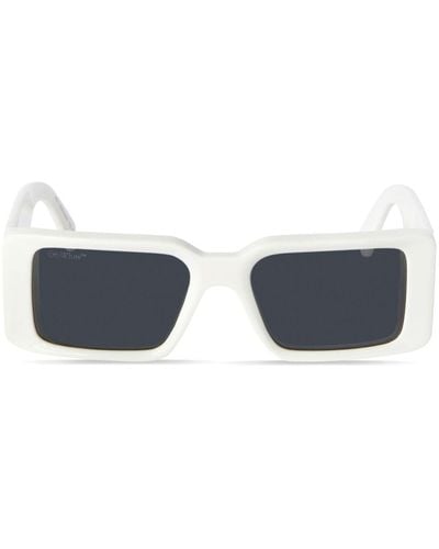 Off-White c/o Virgil Abloh Milano Sonnenbrille mit eckigem Gestell - Blau