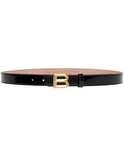 Bally Logo-buckle Leather Belt - Black