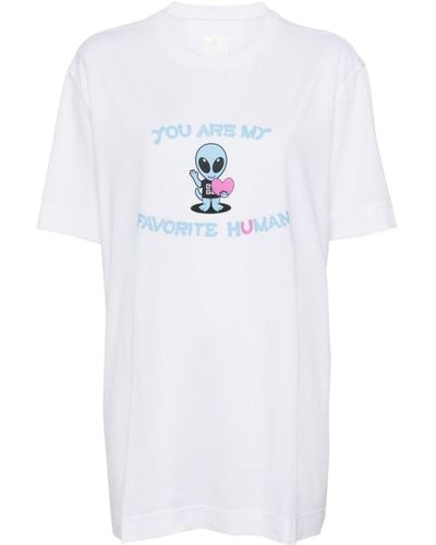Givenchy T-Shirt mit grafischem Print - Weiß