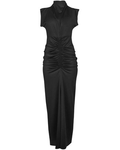 Victoria Beckham シャーリング イブニングドレス - ブラック