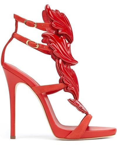 Giuseppe Zanotti Cruel Panel-detail Heeled Sandals - Red