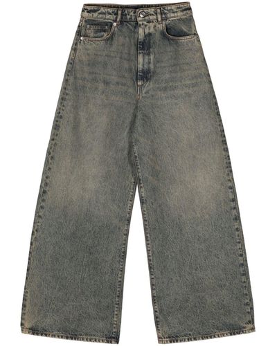 Sportmax Angri low-rise wide-leg trousers - Grau