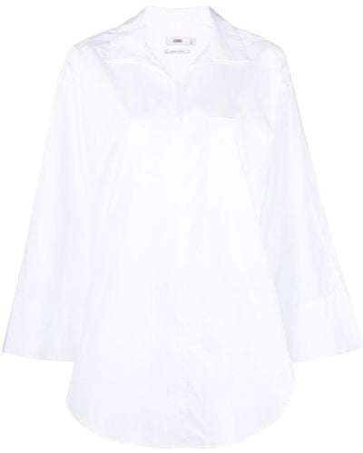 Closed オーバーサイズ Vネックシャツ - ホワイト