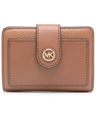 MICHAEL Michael Kors Logo-plaque Leather Wallet - Brown