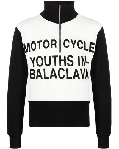 Youths in Balaclava Motor Cycle Knit Sweater - Black
